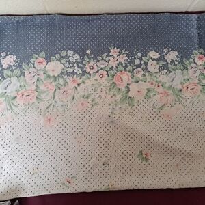 Vintage Stevens Floral Print 2pc Standard Size Pillowcase
